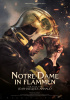 small rounded image Notre-Dame in Flammen